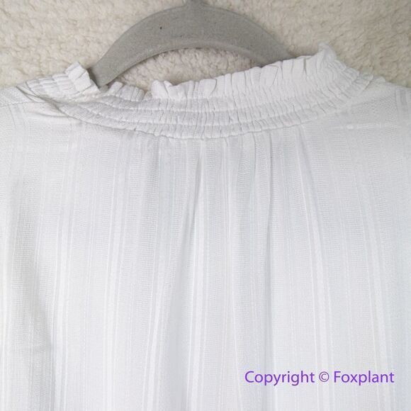 New! White House Black Market Drawstring Mini Dress off white, size M - Picture 13 of 16